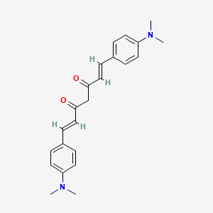 molecular formula C23H26N2O2 B12814036 1,7-Bis(4-(dimethylamino)phenyl)hepta-1,6-diene-3,5-dione 