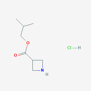 molecular formula C8H16ClNO2 B12814047 Isobutyl azetidine-3-carboxylate hydrochloride 