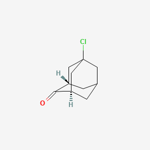 molecular formula C10H13ClO B12814072 5-Chloro-1-adamantanone 