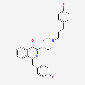 4-((4-Fluorophenyl)methyl)-2-(1-(3-(4-fluorophenyl)-propyl)-4-piperidinyl)-1(2H)-phthalazinone