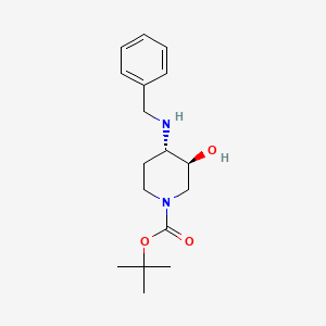 molecular formula C17H26N2O3 B12814083 tert-butyl (3S,4S)-4-(benzylamino)-3-hydroxypiperidine-1-carboxylate 