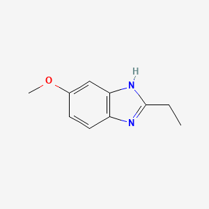 molecular formula C10H12N2O B12814087 2-ethyl-5-methoxy-1H-benzo[d]imidazole 