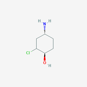 rel-(1R,4R)-4-Amino-2-chlorocyclohexanol