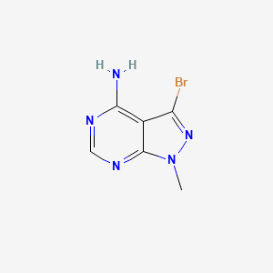 molecular formula C6H6BrN5 B1281416 3-溴-1-甲基-1H-吡唑并[3,4-d]嘧啶-4-胺 CAS No. 83255-87-2