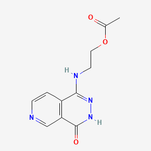 2-((4-Hydroxypyrido(3,4-d)pyridazin-1-yl)amino)ethyl acetate