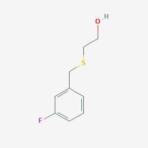 molecular formula C9H11FOS B1281417 2-[(3-Fluorobenzyl)thio]ethanol CAS No. 85582-62-3