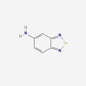 molecular formula C6H5N3Se B12814206 2,1,3-Benzoselenadiazol-5-amine 