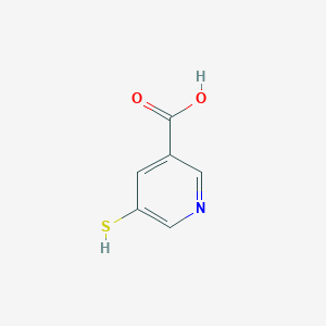 molecular formula C6H5NO2S B1281422 5-硫代吡啶-3-羧酸 CAS No. 24242-21-5