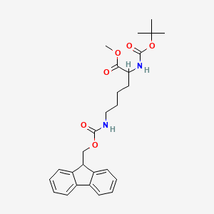 molecular formula C27H34N2O6 B12814220 N-alpha-Boc-Nepsilon-Fmoc-L-lysine methyl ester 