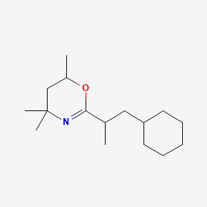 2-(2-Cyclohexyl-1-methylethyl)-4,4,6-trimethyl-5,6-dihydro-4H-1,3-oxazine