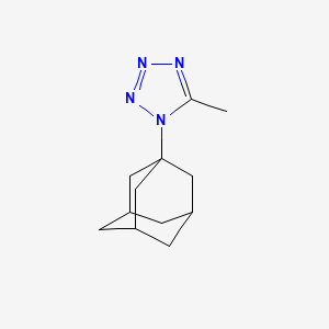 molecular formula C12H18N4 B12814369 1-(1-Adamantyl)-5-methyl-1H-tetraazole CAS No. 24886-62-2