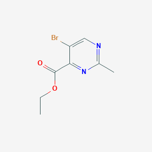 molecular formula C8H9BrN2O2 B1281437 5-溴-2-甲基嘧啶-4-羧酸乙酯 CAS No. 83410-38-2