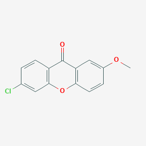 molecular formula C14H9ClO3 B12814386 6-Chloro-2-methoxyxanthen-9-one CAS No. 86456-13-5