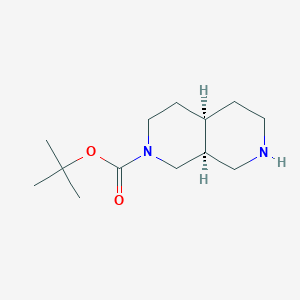 molecular formula C13H24N2O2 B12814428 (4aR,8aS)-tert-Butyl octahydro-2,7-naphthyridine-2(1H)-carboxylate 