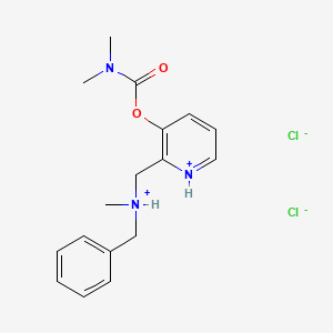 Carbamic acid, dimethyl-, (2-((N-benzyl-N-methylamino)methyl)-3-pyridyl) ester, dihydrochloride