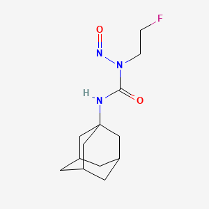 molecular formula C13H20FN3O2 B12814479 Urea, 1-(1-adamantyl)-3-(2-fluoroethyl)-1-nitroso- CAS No. 14039-08-8