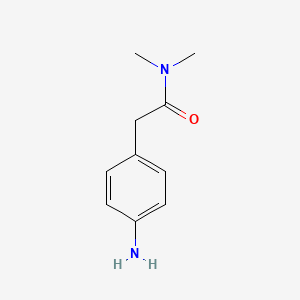 molecular formula C10H14N2O B1281450 2-(4-aminophenyl)-N,N-dimethylacetamide CAS No. 81709-36-6