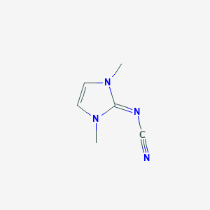 molecular formula C6H8N4 B12814535 N-(1,3-Dimethyl-1H-imidazol-2(3H)-ylidene)cyanamide 