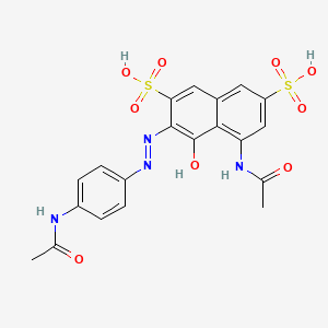 molecular formula C20H18N4O9S2 B12814547 Acid Violet 7 free acid CAS No. 25317-51-5