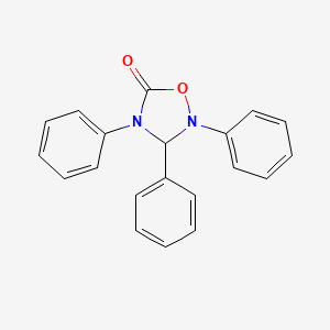 molecular formula C20H16N2O2 B12814560 2,3,4-Triphenyl-1,2,4-oxadiazolidin-5-one CAS No. 21978-65-4