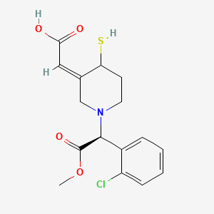 molecular formula C16H18ClNO4S B12814563 Clopidogrel active metabolite CAS No. 1148015-30-8