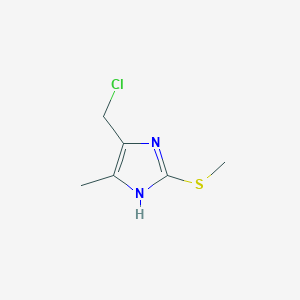 4-(Chloromethyl)-5-methyl-2-(methylthio)-1H-imidazole