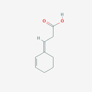 3-(Cyclohex-2-en-1-ylidene)propanoic acid