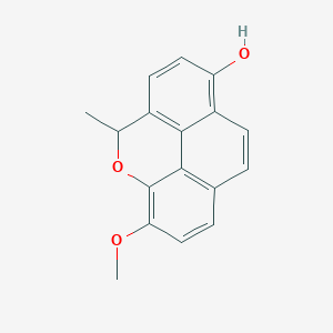 14-Methoxy-3-methyl-2-oxatetracyclo[6.6.2.04,16.011,15]hexadeca-1(14),4(16),5,7,9,11(15),12-heptaen-7-ol