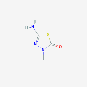 molecular formula C3H5N3OS B1281469 5-氨基-3-甲基-1,3,4-噻二唑-2(3H)-酮 CAS No. 85073-03-6