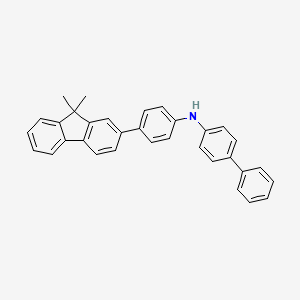 N-(4-(9,9-Dimethyl-9H-fluoren-2-yl)phenyl)-[1,1'-biphenyl]-4-amine