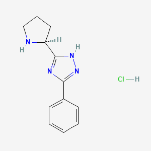 (S)-3-Phenyl-5-(pyrrolidin-2-yl)-4H-1,2,4-triazole hydrochloride