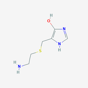 4-(((2-Aminoethyl)thio)methyl)-1H-imidazol-5-ol