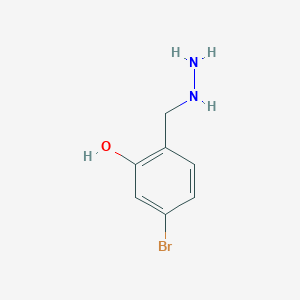 5-Bromo-2-(hydrazinylmethyl)phenol