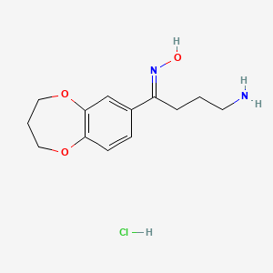 (E)-N-[4-amino-1-(3,4-dihydro-2H-1,5-benzodioxepin-7-yl)butylidene]hydroxylamine hydrochloride