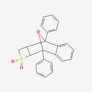 3,8-Epoxy-2H-naphtho(2,3-b)thiete, 2a,3,8,8a-tetrahydro-3,8-diphenyl-, 1,1-dioxide