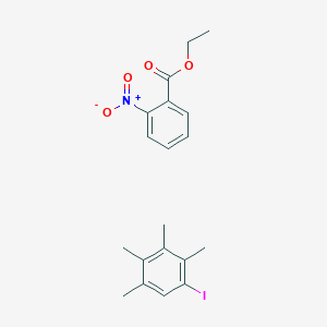 Ethyl 2-nitrobenzoate;1-iodo-2,3,4,5-tetramethylbenzene