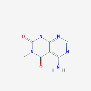 B1281486 5-amino-1,3-dimethyl-1H,2H,3H,4H-[1,3]diazino[4,5-d]pyrimidine-2,4-dione CAS No. 70371-55-0