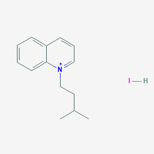 1-(3-Methylbutyl)quinolin-1-ium;hydroiodide