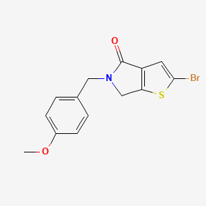 2-Bromo-5-(4-methoxybenzyl)-5,6-dihydro-4H-thieno[2,3-c]pyrrol-4-one