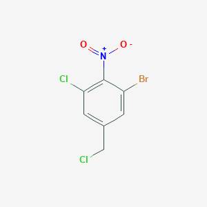 1-Bromo-3-chloro-5-(chloromethyl)-2-nitrobenzene