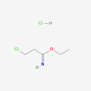 B1281493 Ethyl 3-chloropropanimidoate hydrochloride CAS No. 21367-89-5