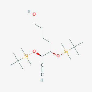 (5S,6R)-5,6-Bis((tert-butyldimethylsilyl)oxy)oct-7-yn-1-ol