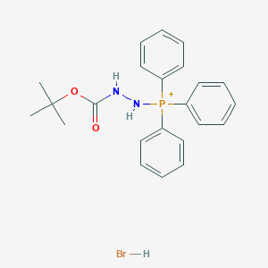 [2-[(2-Methylpropan-2-yl)oxycarbonyl]hydrazinyl]-triphenylphosphanium;hydrobromide