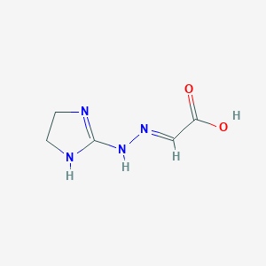 (2Z)-[2-(4,5-Dihydro-1H-imidazol-2-yl)hydrazinylidene]acetic acid