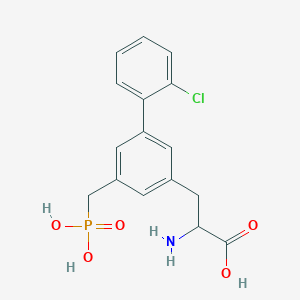 2-Amino-3-[3-(2-chlorophenyl)-5-(phosphonomethyl)phenyl]propanoic acid