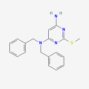 N~4~,N~4~-Dibenzyl-2-(methylsulfanyl)pyrimidine-4,6-diamine