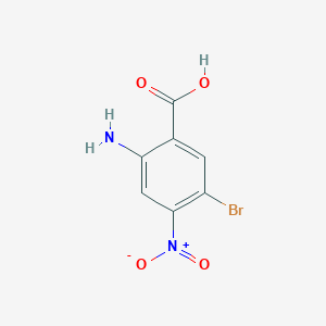 molecular formula C7H5BrN2O4 B1281501 2-氨基-5-溴-4-硝基苯甲酸 CAS No. 89642-24-0