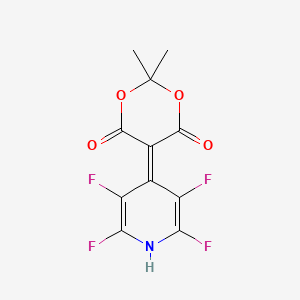 6-Hydroxy-2,2-dimethyl-5-(perfluoropyridin-4-yl)-4H-1,3-dioxin-4-one