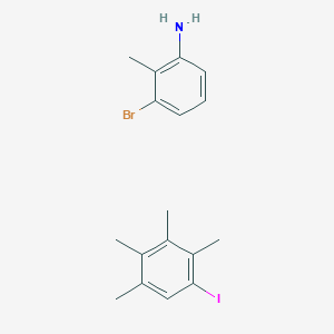 3-Bromo-2-methylaniline;1-iodo-2,3,4,5-tetramethylbenzene