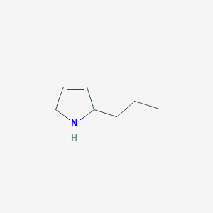 molecular formula C7H13N B1281503 2-丙基-2,5-二氢-1H-吡咯 CAS No. 70882-10-9